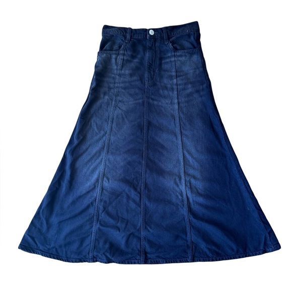 Current Elliott 26 Denim Skirt Black High Waisted Size - Picture 1 of 6